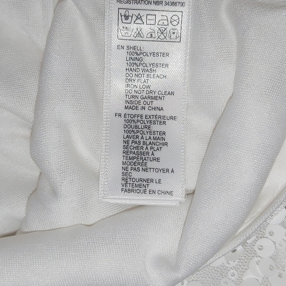 🌻2/$25🌻Sequins White Tank Top by Forever 21 - Picture 4 of 5